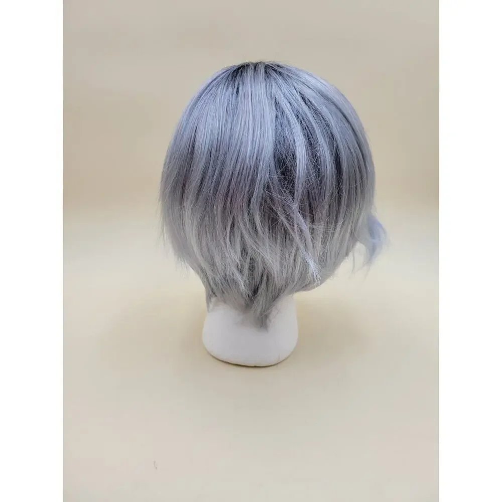 Rene of Paris Rae Wig 2386 Short Wavy Bob Pastel Blue Ombre Dark Roots Synthetic